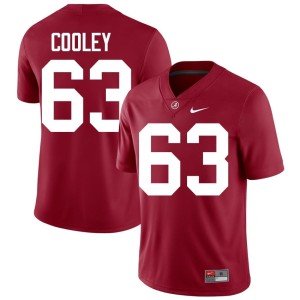 Alumni Go Bama #63 Men's Bryson Cooley College Football Crimson Jersey 797998-583