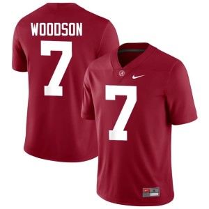 Alumni Caleb Woodson #7 Crimson Men College Football UA Crimson Tide Jersey 783924-594