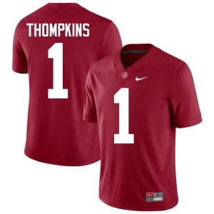 Player #1 Crimson Tide Crimson Mens Devan Thompkins College Football Jerseys 925040-986