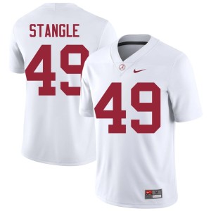Embroidery White #49 Crimson Tide Ethan Stangle College Football Men Jersey 904675-508