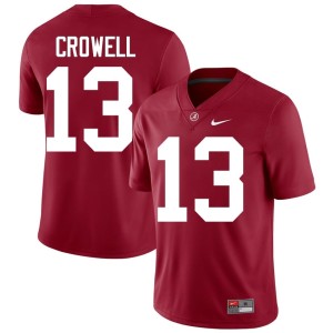 2026-27 Ezavier Crowell College Football Men #13 Crimson Roll Tide Jersey 802169-884