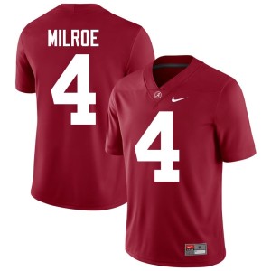 2026 Jalen Milroe College Football Crimson #4 Alabama Men Jerseys 552537-173