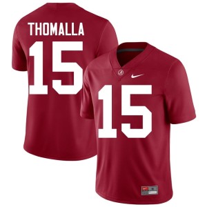Limited College Football #15 Jett Thomalla Alabama Crimson Tide Crimson Men Jerseys 707858-510