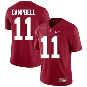 Game Crimson Alabama #11 Mens Jihaad Campbell College Football Jersey 557395-738