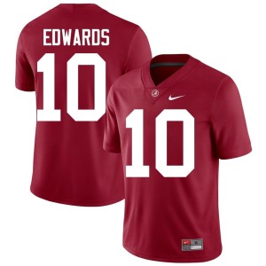 2026-27 Mens Crimson Go Bama College Football #10 Jireh Edwards Jersey 620341-193