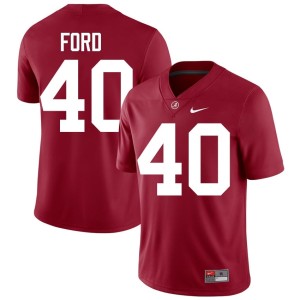 Stitched Men Josh Ford University of Alabama Crimson #40 College Football Jerseys 354933-483