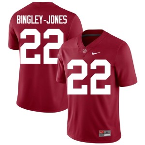 Game Crimson Men's Kedrick Bingley-Jones College Football #22 The Tide Jersey 743859-748