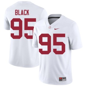Game Leslie Black White College Football University of Alabama Mens #95 Jerseys 616070-391