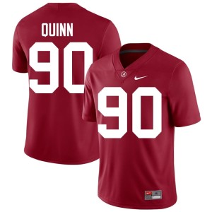 High School Crimson Bama College Football Men's Lorcan Quinn #90 Jersey 278564-995