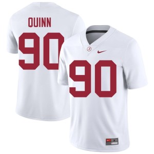 Game Lorcan Quinn College Football White UA Men's #90 Jerseys 266082-750