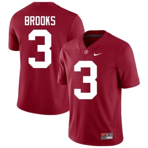 Limited College Football UA Men Lotzeir Brooks #3 Crimson Jersey 411359-346