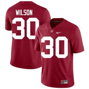 2026 #30 Men University of Alabama Mack Wilson College Football Crimson Jersey 491012-818