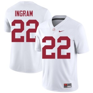 Game College Football Men's #22 Alabama White Mark Ingram Jerseys 587935-282