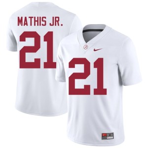 Replica Go Bama White College Football Men #21 Maurice Mathis Jr. Jersey 965221-276