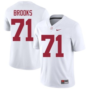 2026-27 #71 College Football White Men's Nick Brooks The Tide Jerseys 889779-162