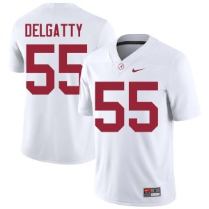 Game College Football #55 White Racin Delgatty Bama Men Jerseys 943958-783