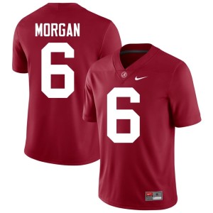 Player Crimson Alabama Crimson Tide Mens College Football #6 Red Morgan Jerseys 162405-710