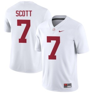 Embroidery Rico Scott White Mens College Football Crimson Tide #7 Jersey 312293-699