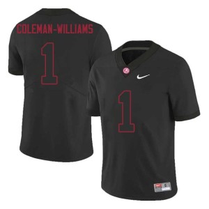 Official The Tide Black Mens #1 Ryan Coleman-Williams College Football Jersey 238060-151