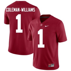 Official Men #1 The Tide Crimson Ryan Coleman-Williams College Football Jersey 166972-156