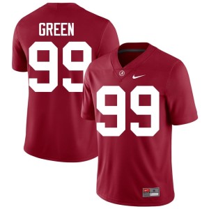 Player #99 Men Alabama Crimson Tide Crimson Terrance Green College Football Jerseys 586830-720