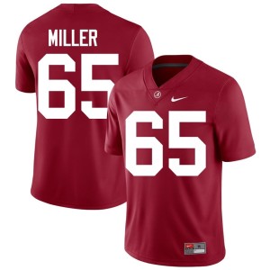 University The Tide Mens #65 Tyrell Miller College Football Crimson Jersey 487395-235