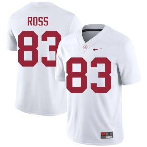 Official #83 Roll Tide Mens White Warner Ross College Football Jersey 781627-932