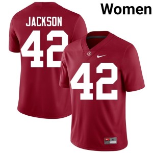 Alumni Women's College Football Bama Ben Jackson #42 Crimson Jersey 853695-358