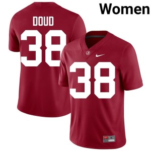 University Crimson Go Bama Womens #38 Blake Doud College Football Jerseys 601644-795