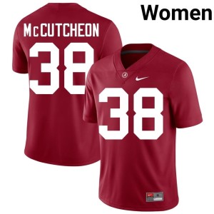 Replica #38 Brody McCutcheon College Football Crimson The Tide Womens Jerseys 863421-385