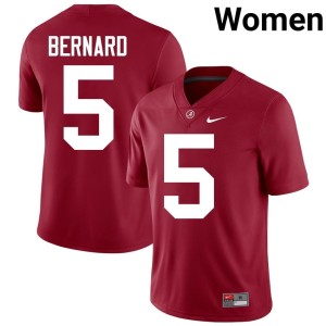 High School Womens College Football Alabama Crimson Tide Germie Bernard #5 Crimson Jersey 144208-826