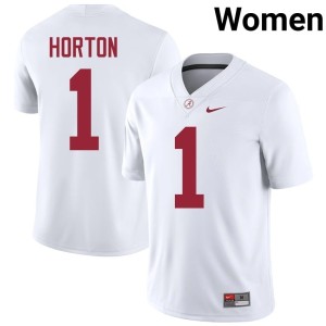 Limited #1 Isaiah Horton College Football White Go Bama Women Jersey 149248-340
