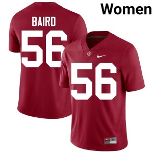 University College Football Crimson JD Baird Women Go Bama #56 Jerseys 742279-515