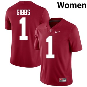 Game UA Crimson Tide College Football Crimson Women #1 Jahmyr Gibbs Jerseys 337418-761