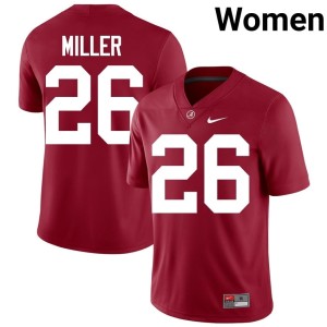 NCAA Jam Miller Women College Football Crimson #26 Bama Jersey 752147-838
