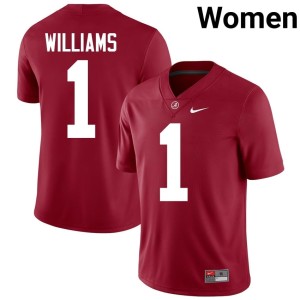 Alumni The Tide College Football Jameson Williams Women Crimson #1 Jerseys 149745-461