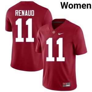 Embroidery College Football Jordan Renaud Alabama Crimson Tide Women #11 Crimson Jerseys 834274-862
