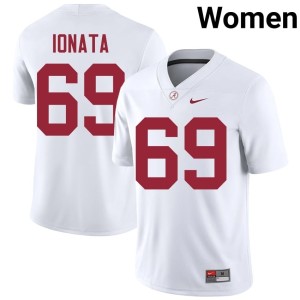 2026 College Football Joseph Ionata Womens The Tide #69 White Jersey 896741-859
