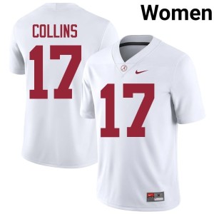 Stitched White #17 Kelby Collins The Tide Women's College Football Jerseys 461958-193