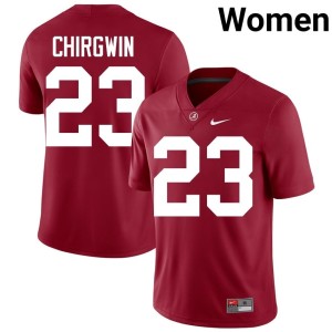 Replica Womens Crimson MJ Chirgwin College Football Bama #23 Jersey 219363-886