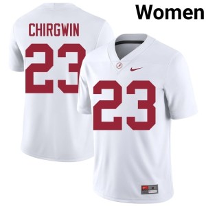 Limited Womens University of Alabama White #23 MJ Chirgwin College Football Jersey 179962-765