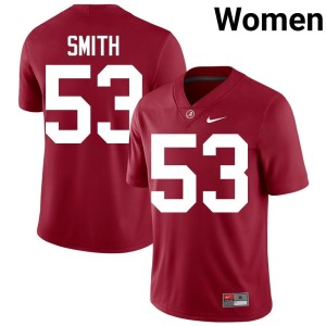 NCAA Womens Crimson Tide Crimson College Football Mac Smith #53 Jersey 890578-696