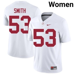Limited White Mac Smith College Football Bama #53 Women's Jersey 591660-800
