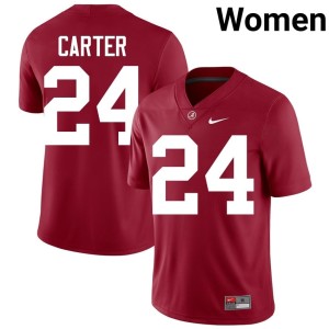 Limited Crimson Women's Alabama Crimson Tide Noah Carter #24 College Football Jersey 485193-224