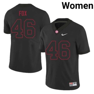 Official Black UA Women's Peyton Fox #46 College Football Jersey 251978-393