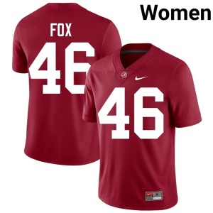 Player Bama Crimson College Football Peyton Fox #46 Womens Jerseys 464649-452