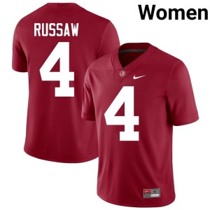 2026 Qua Russaw College Football #4 Go Bama Womens Crimson Jerseys 366560-594