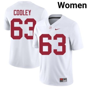 Replica Women College Football #63 UA Bryson Cooley White Jerseys 606882-910