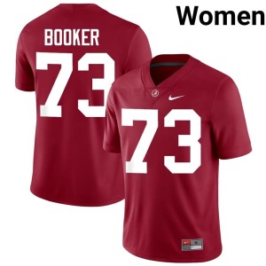 Limited Crimson Womens Chris Booker University of Alabama #73 College Football Jerseys 588924-317