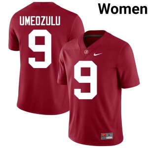 Alumni Go Bama Womens Desmond Umeozulu #9 Crimson College Football Jersey 687201-676